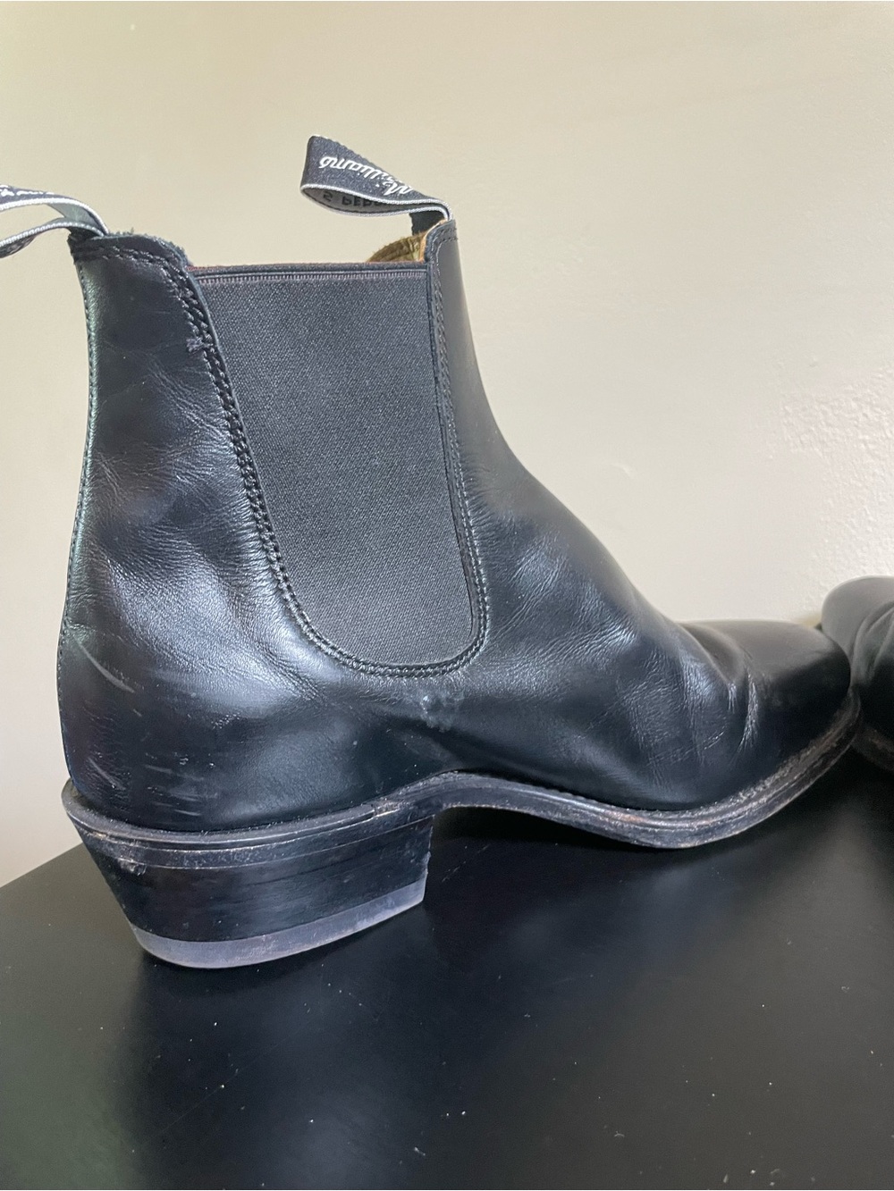 R.M Williams Women's Leather Black Chelsea Boots Size 10M - Picture 5 of 7